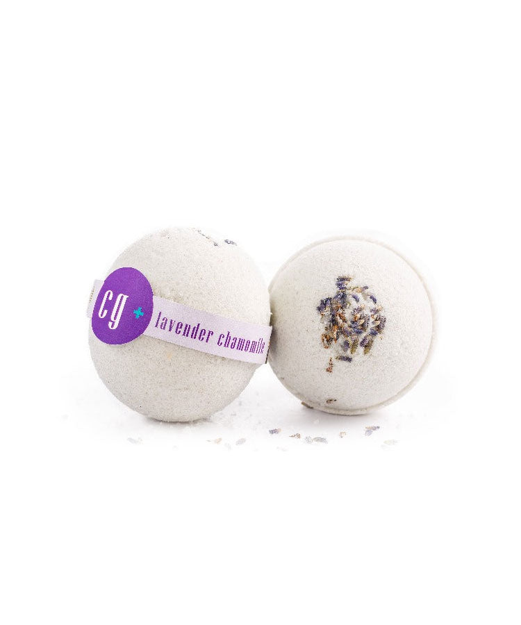 Lavender Chamomile Calming Bath Bomb Fizz Relaxing Bath Soak