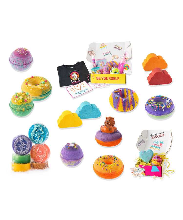 Confetti Birthday Bath Bomb Fizzies for Natural Bath Soaks