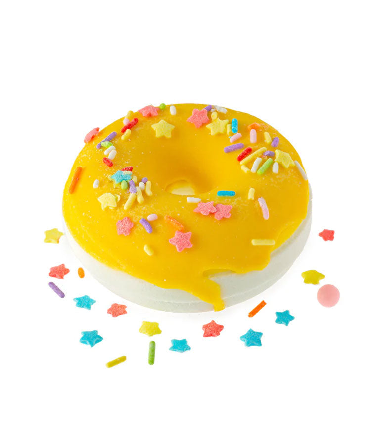 Birthday Confetti Donut Bath Bomb Natural & Moisturizing Bath Soak
