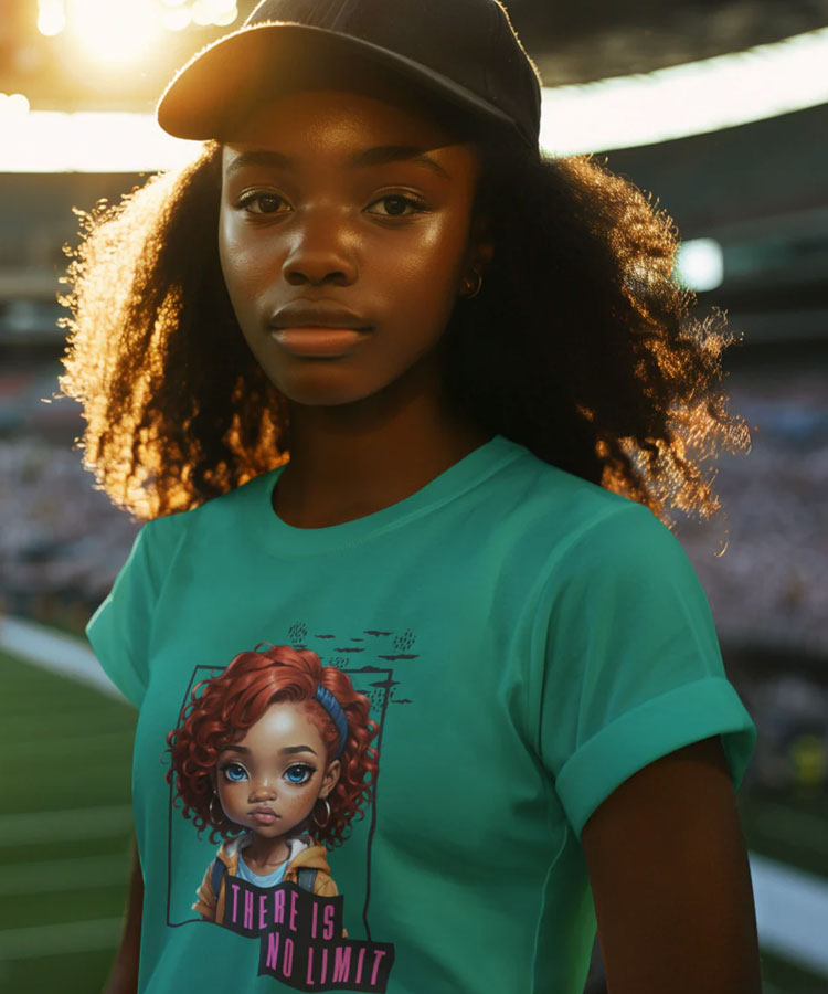 Confident Girl T-Shirts – There Is No Limit