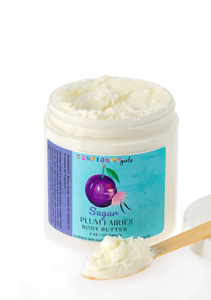 Whipped Body Butter Sugar Plum Fairies Hydrating Hair and Skin Care Confident Girls