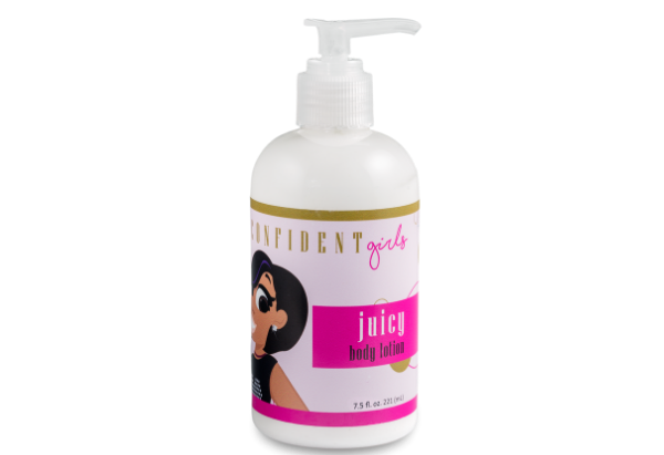 Juicy Body and Skin Lotion that moisturizes heals and hydrates skin and reduces the appearance of acne scars by Confident Girls