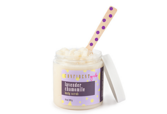 Organic Lavender Chamomile Whipped Sugar Scrub with Pumpkin Seed Oil Confident Girls