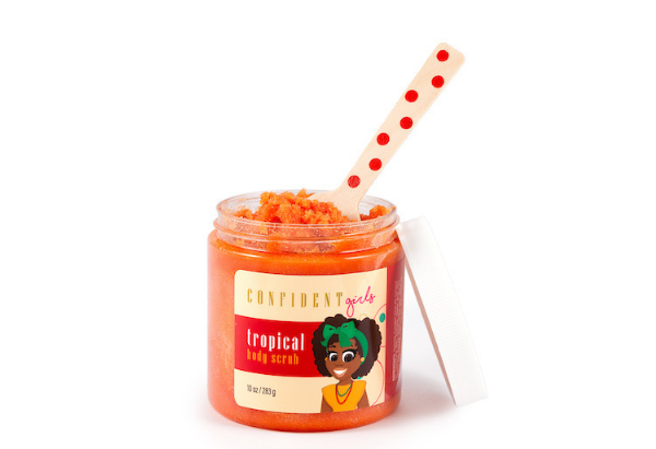 Tropical Papaya Mango Whipped Body Sugar Scrub for gentle exfoliation and Body Polish by Confident Girls 